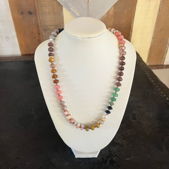 Anthropologie Rainbow stone necklace - Picture 4 of 7